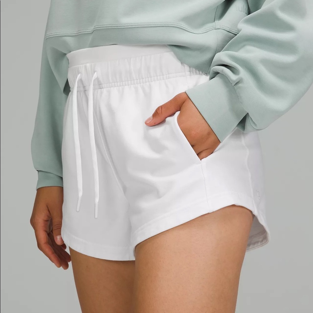 ISO lululemon inner glow shorts in white in size 0 or size 2